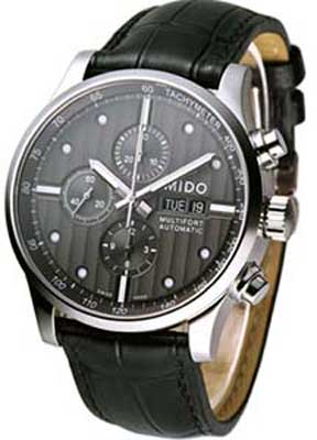 AAA 1:1 Replica Mido-Multifort Mens Watches Black Dial Automatic 44MM M005.614.16.061.00 Watch