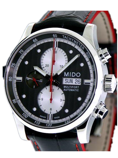AAA 1:1 Replica Mido-Multifort Mens Watches Black Dial Automatic 44MM M005.614.16.061.22 Watch