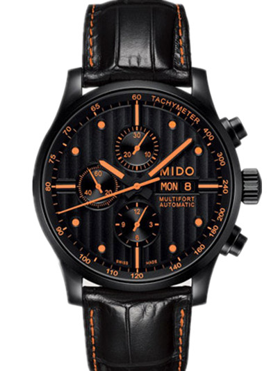 AAA 1:1 Replica Mido-Multifort Mens Watches Black Dial Automatic 44MM M005.614.36.051.22 Watch