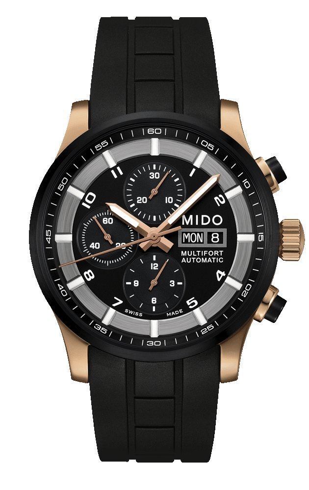 AAA 1:1 Replica Mido-Multifort Mens Watches Black Dial Automatic 44MM M005.614.37.057.09 Watch