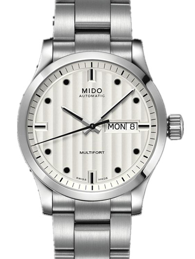 AAA 1:1 Replica Mido-Multifort Mens Watches White Dial Automatic 38MM M005.830.11.031.00 Watch
