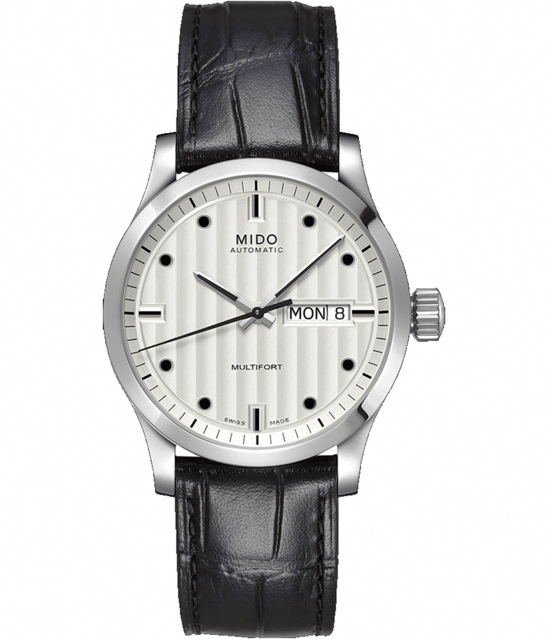 AAA 1:1 Replica Mido-Multifort Mens Watches White Dial Automatic 38MM M005.830.16.031.00 Watch