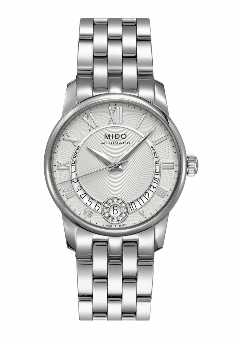 AAA 1:1 Replica Mido-Baroncelli-Ii Ladies Watches Silver Dial Automatic 33MM M007.207.11.038.00 Watch