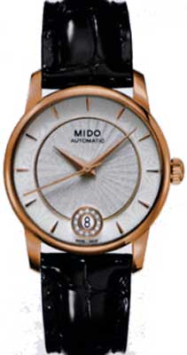AAA 1:1 Replica Mido-Baroncelli Ladies Watches Silver Dial Automatic 33MM M007.207.36.036.00 Watch