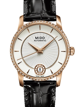 AAA 1:1 Replica Mido-Baroncelli Ladies Watches Silver Dial Automatic 33MM M007.207.66.036.26 Watch