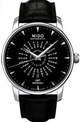 AAA 1:1 Replica Mido-Baroncelli Mens Watches Black Dial Automatic 42MM M007.429.16.051.00 Watch