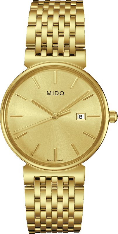 AAA 1:1 Replica Mido-Dorada Mens Watches Gold Dial Quartz 38MM M009.610.33.021.00 Watch