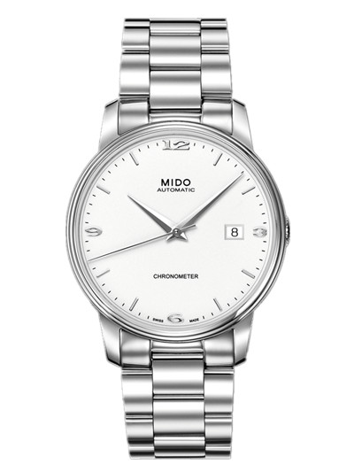 AAA 1:1 Replica Mido-Baroncelli Mens Watches White Dial Automatic 39MM M010.408.11.011.00 Watch