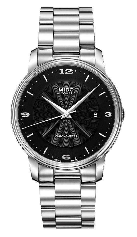 AAA 1:1 Replica Mido-Baroncelli Mens Watches Black Dial Automatic 39MM M010.408.11.057.00 Watch