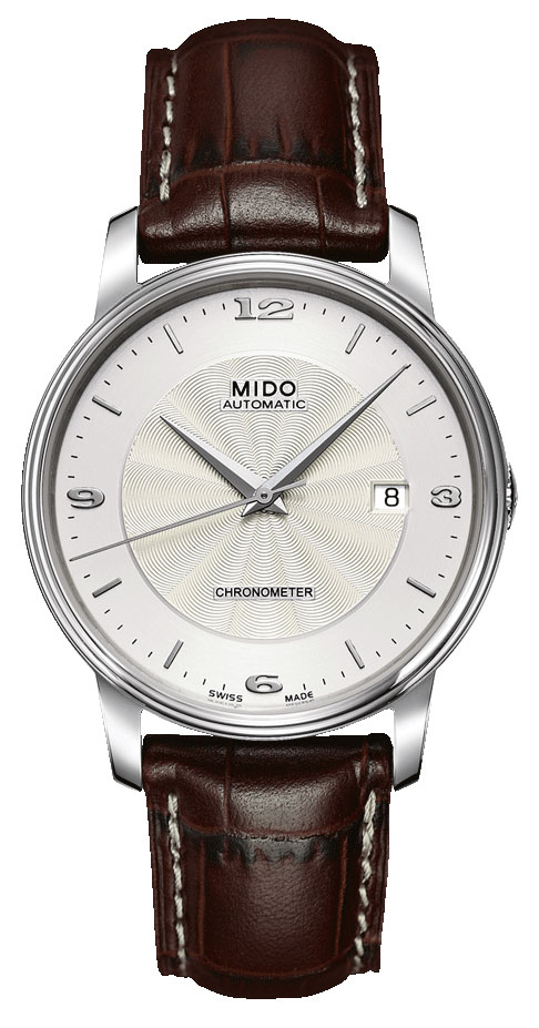 AAA 1:1 Replica Mido-Baroncelli Mens Watches Gray Dial Automatic 39MM M010.408.16.037.10 Watch