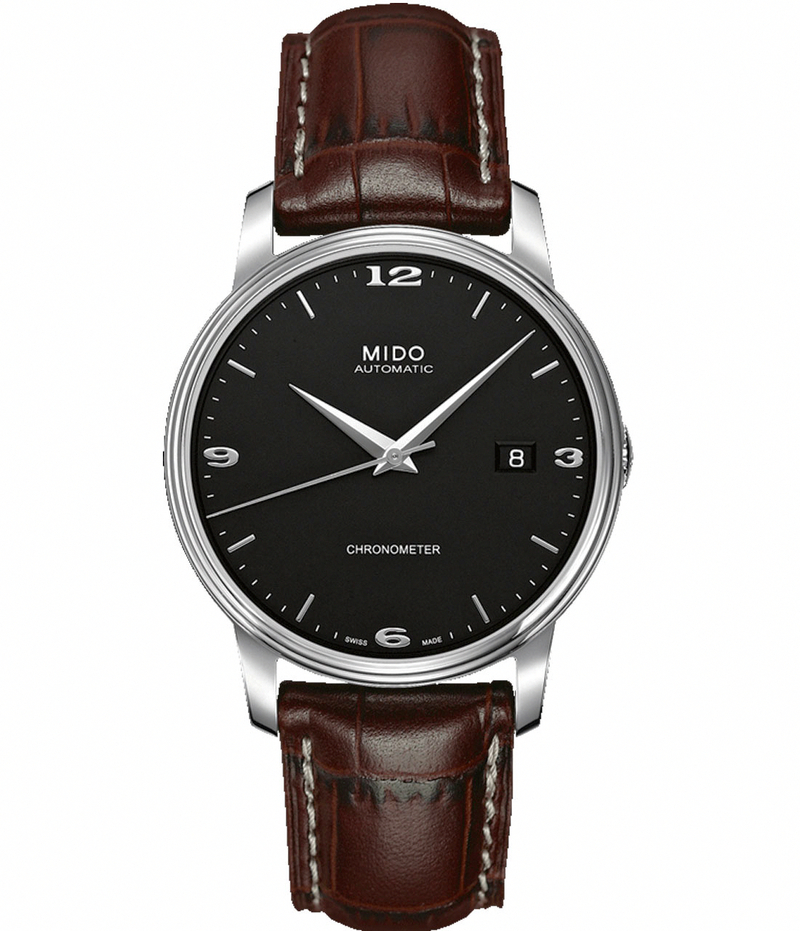 AAA 1:1 Replica Mido-Baroncelli Mens Watches Black Dial Automatic 39MM M010.408.16.051.10 Watch