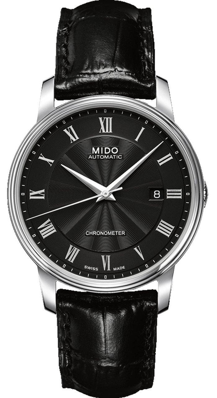 AAA 1:1 Replica Mido-Baroncelli-III Mens Watches Black Dial Automatic 39MM M010.408.16.053.20 Watch
