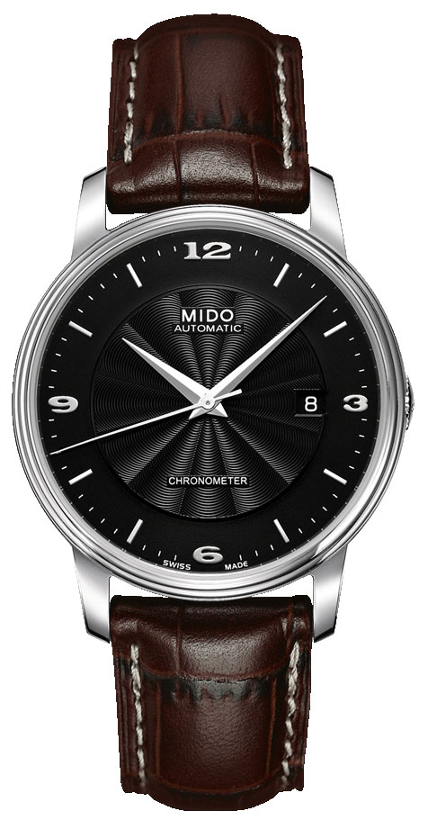 AAA 1:1 Replica Mido-Baroncelli-III Mens Watches Black Dial Automatic 39MM M010.408.16.057.10 Watch