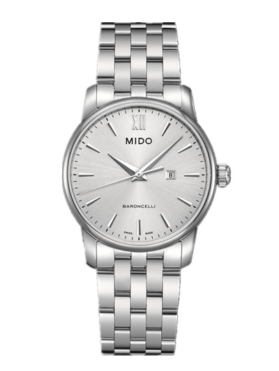 AAA 1:1 Replica Mido-Baroncelli Ladies Watches Silver Dial Quartz 28MM M013.210.11.031.00 Watch