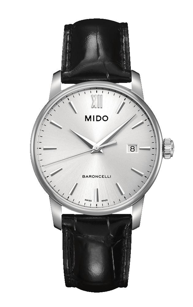 AAA 1:1 Replica Mido-Baroncelli Mens Watches Silver Dial Quartz 38MM M013.410.16.031.00 Watch