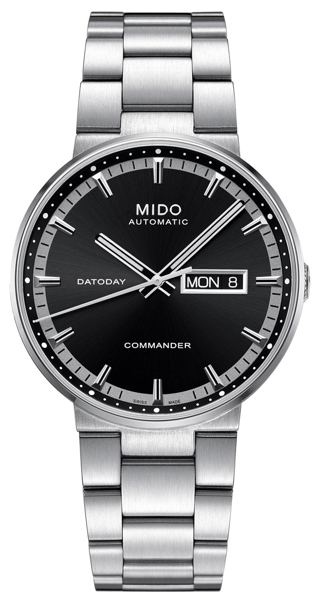 AAA 1:1 Replica Mido-Commander Mens Watches Black Dial Automatic 40MM M014.430.11.051.00 Watch