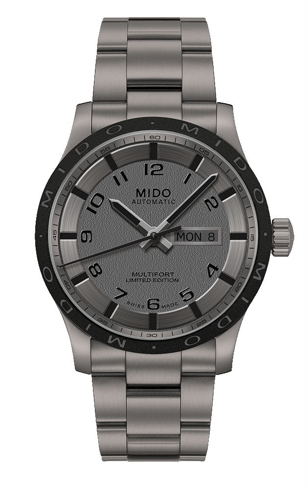 AAA 1:1 Replica Mido-Multifort Mens Watches Gray Dial Automatic 42MM M018.430.44.062.00 Watch