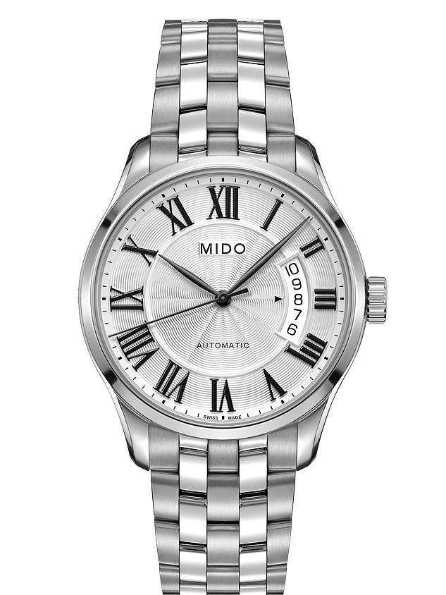AAA 1:1 Replica Mido-Belluna-Ii Mens Watches Silver Dial Automatic 40MM M024.407.11.033.00 Watch