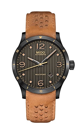 AAA 1:1 Replica Mido-Multifort Mens Watches Gray Dial Automatic 42MM M025.407.36.061.10 Watch