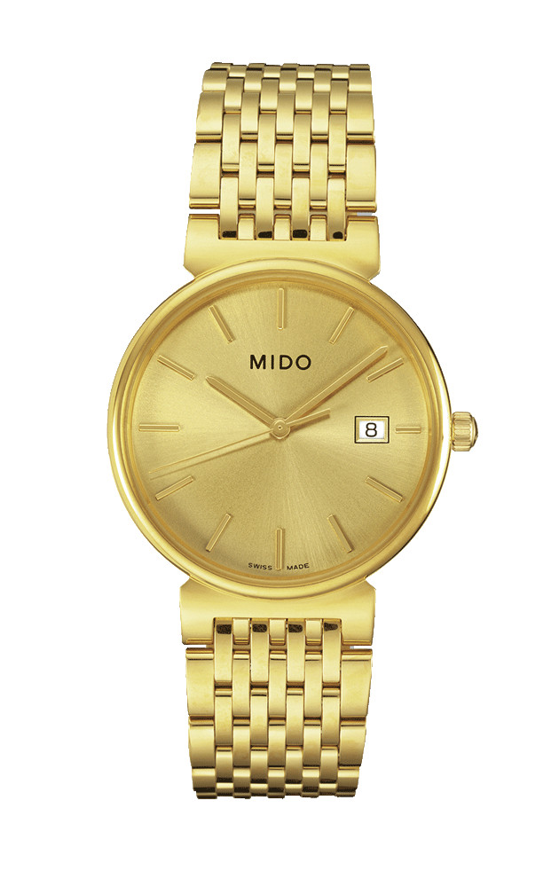 AAA 1:1 Replica Mido-Dorada Mens Watches Gold Dial Quartz 34MM M1130.3.12.1 Watch