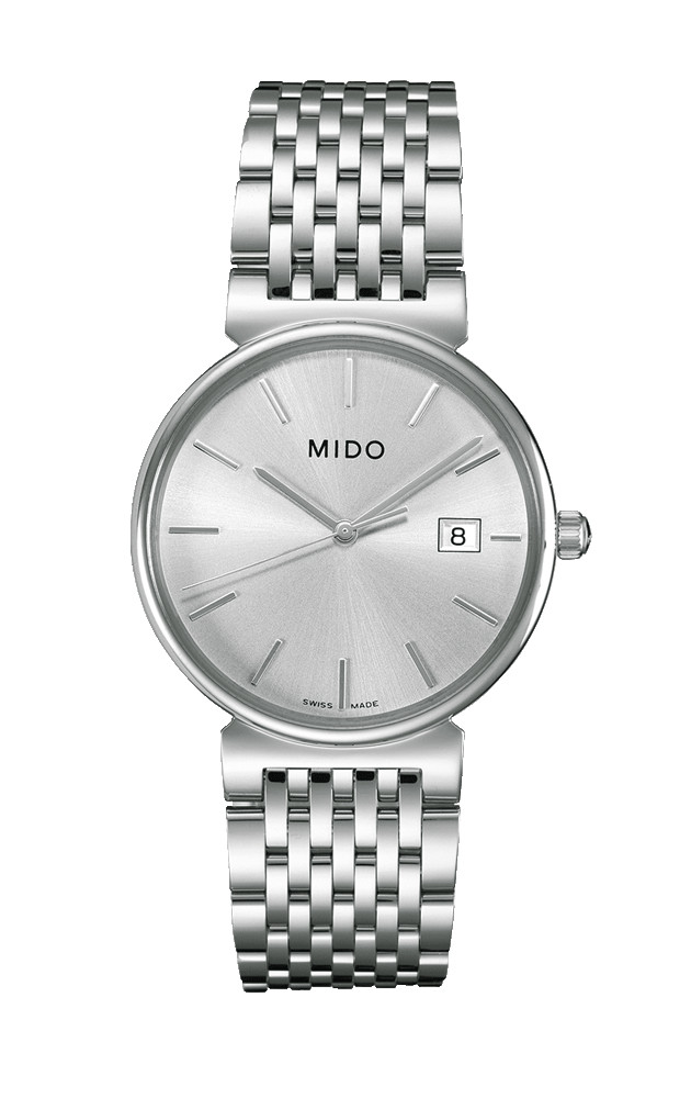 AAA 1:1 Replica Mido-Dorada Mens Watches Silver Dial Quartz 34MM M1130.4.13.1 Watch