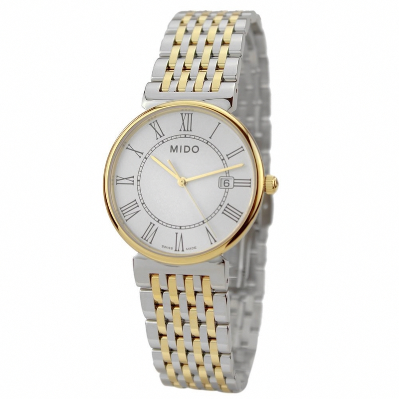 AAA 1:1 Replica Mido-Dorada Mens Watches White Dial Quartz 34MM M1130.9.26.1 Watch