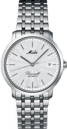 AAA 1:1 Replica Mido-Baroncelli Mens Watches Silver Dial 37MM M3895.4.11.1 Watch