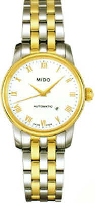 AAA 1:1 Replica Mido-Baroncelli Ladies Watches White Dial Automatic 29MM M7600.9.26.1 Watch