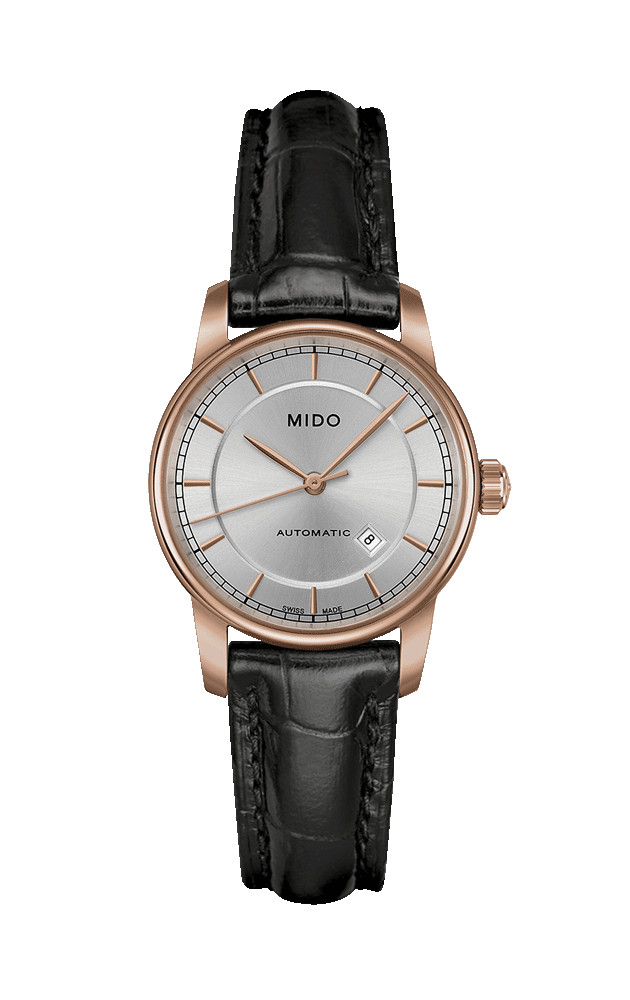 AAA 1:1 Replica Mido-Baroncelli-Ii Ladies Watches Silver Dial Automatic 29MM M7600.3.10.4 Watch