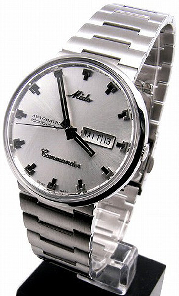 AAA 1:1 Replica Mido-Commander Mens Watches Silver Dial Automatic Self-wind 39MM M8425.4.11.1 Watch