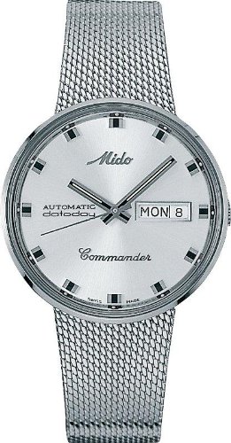 AAA 1:1 Replica Mido-Commander Mens Watches Silver Dial Automatic 37MM M8429.4.21.13 Watch