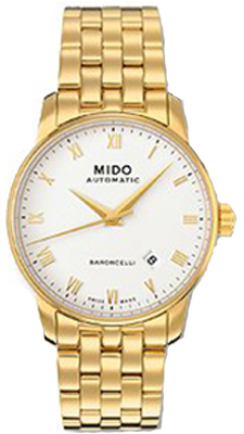 AAA 1:1 Replica Mido-Baroncelli Mens Watches White Dial Automatic 38MM M8600.3.26.1 Watch