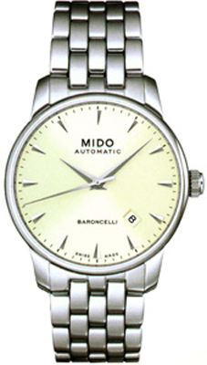 AAA 1:1 Replica Mido-Baroncelli Mens Watches Beige Dial Automatic 38MM M8600.4.14.1 Watch