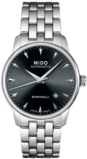AAA 1:1 Replica Mido-Baroncelli Mens Watches Black Dial Automatic 38MM M8600.4.18.1 Watch