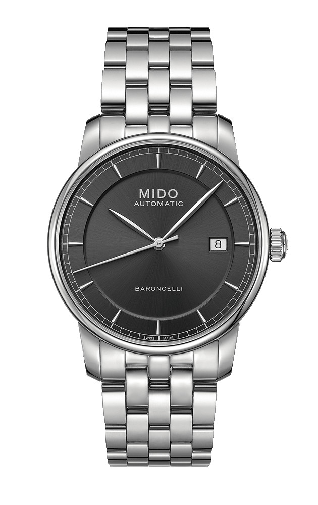 AAA 1:1 Replica Mido-Baroncelli-Ii Mens Watches Gray Dial Automatic 38MM M8600.4.13.1 Watch