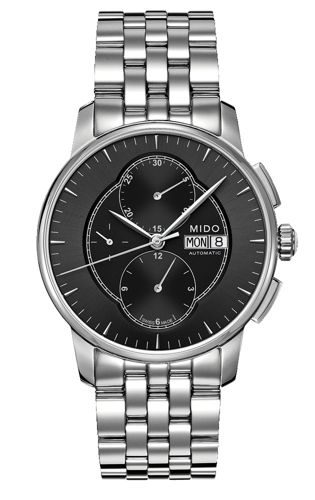 AAA 1:1 Replica Mido-Baroncelli-Chronograph Mens Watches Black Dial Automatic 42MM M8607.4.13.1 Watch