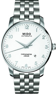 AAA 1:1 Replica Mido-Baroncelli Mens Watches White Dial Automatic 42MM M8690.4.11.1 Watch