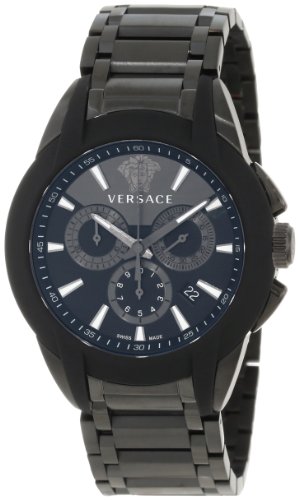 AAA 1:1 Replica Versace Mens Watches Black Dial Quartz 43MM M8C60D008-S060 Watch