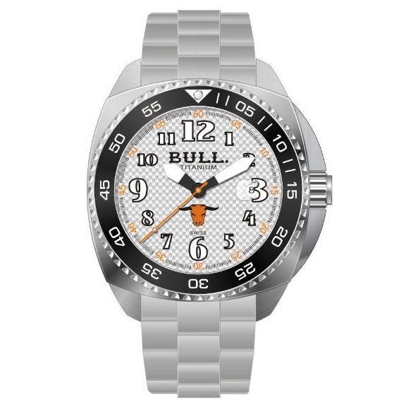 AAA 1:1 Replica Bull-Matador Mens Watches Silver Dial Swiss Quartz MD001 Watch