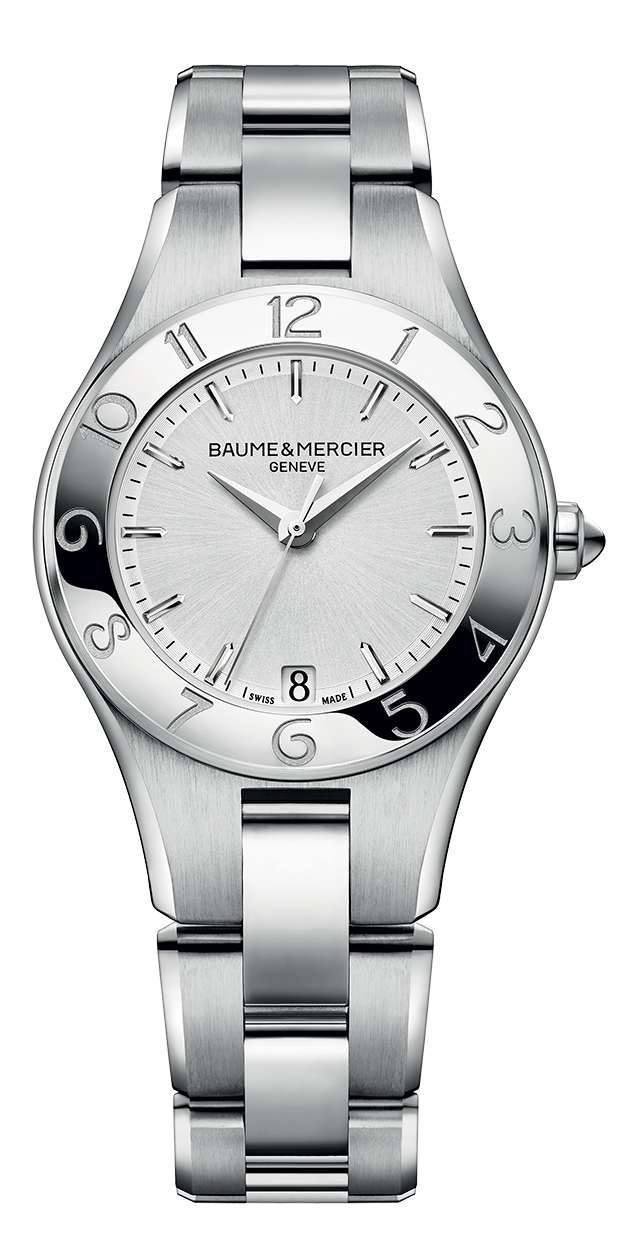 AAA 1:1 Replica Baume-Mercier-Linea Ladies Watches Silver Dial Quartz 32MM MOA10070 Watch