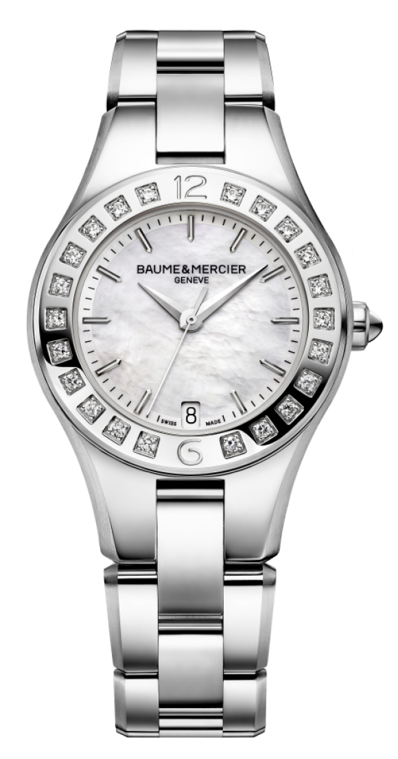 AAA 1:1 Replica Baume-Mercier-Linea Mens Watches Mother Of Pearl Dial Quartz 32MM MOA10072 Watch