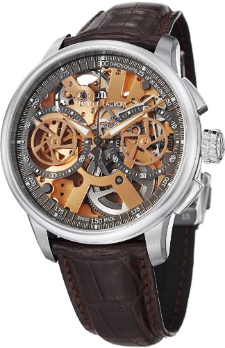 AAA 1:1 Replica Maurice-Lacroix-Masterpiece Mens Watches Skeletal Dial Automatic 45MM MP7128-SS001-500 Watch