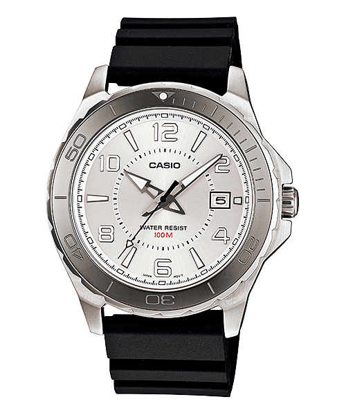 AAA 1:1 Replica Casio Mens Watches Silver Dial Quartz 49.9MM MTD-1074-7AV Watch