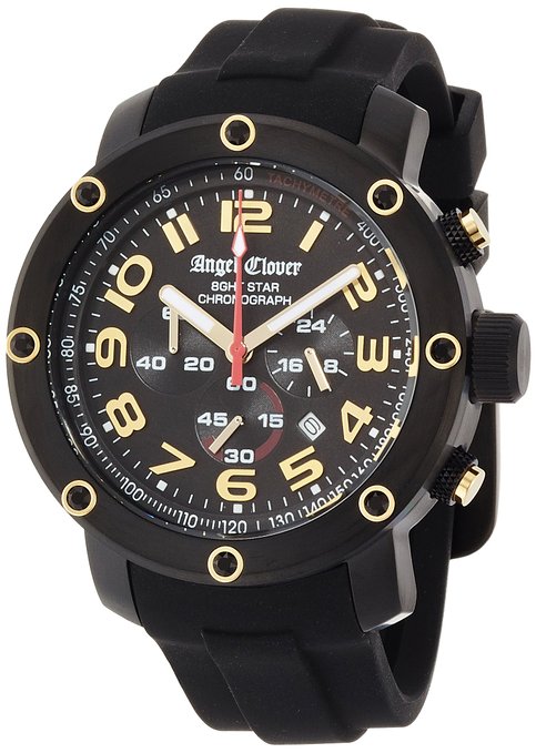 AAA 1:1 Replica Angel-Clover-8ght-Star Mens Watches Black Dial Quartz 46MM NES46BBG-BK Watch