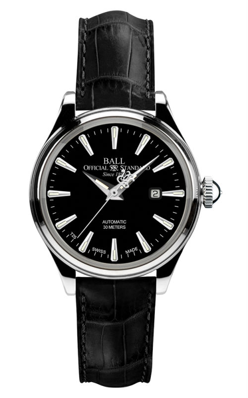AAA 1:1 Replica Ball-Trainmaster Ladies Watches Black Dial Automatic 30.2MM NL2080D-LJ-BK Watch
