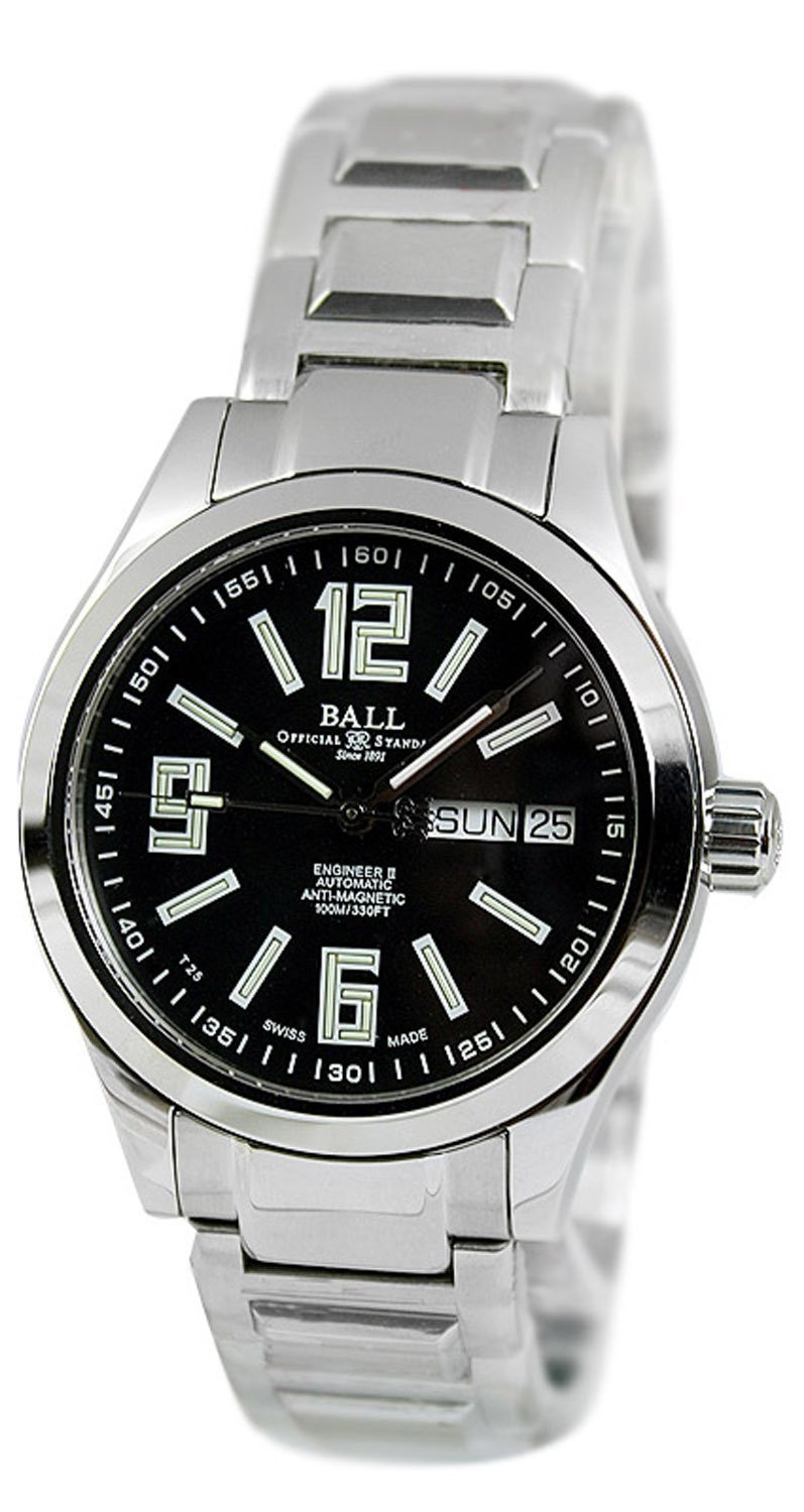 AAA 1:1 Replica Ball-Engineer-II Mens Watches Black Dial Automatic 38MM NM1016C-S1AJ-BK Watch