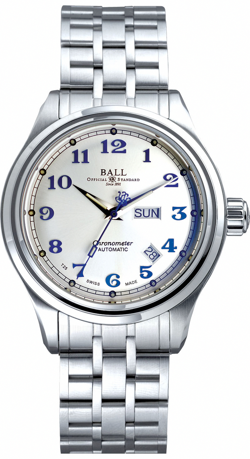 AAA 1:1 Replica Ball-TrainMaster Mens Watches Silver Dial Automatic 41MM NM1058D-SCJ-SL Watch