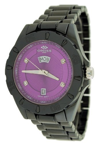 AAA 1:1 Replica Oniss Mens Watches Purple Dial Swiss Quartz 50MM ON8013-M14 Watch