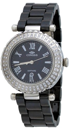 AAA 1:1 Replica Oniss Ladies Watches Black Dial Swiss Quartz 38MM ON819-L1 Watch