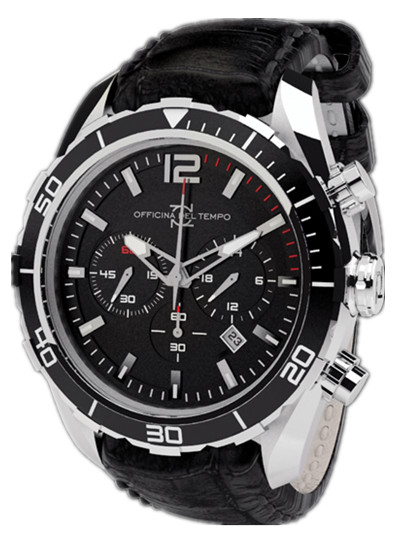 AAA 1:1 Replica Officina-Del-Tempo Mens Watches Black Dial Quartz 43MM OT1044-1120N Watch
